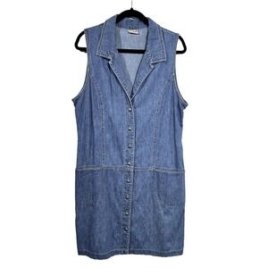 Woolrich Blue Denim Midi Dress